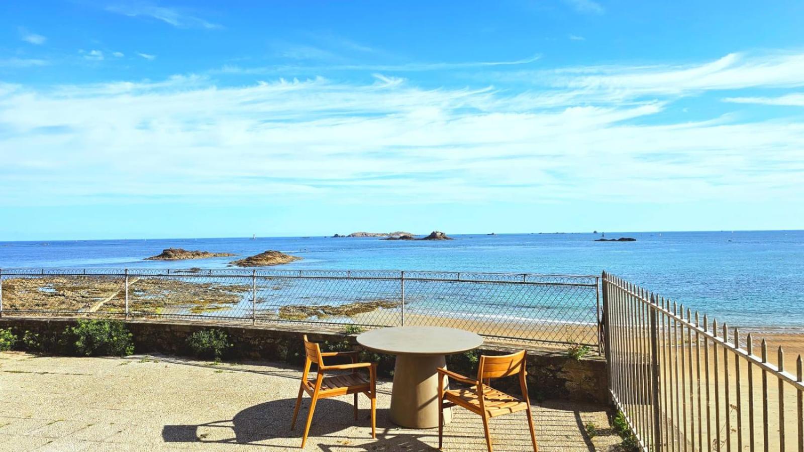 Vue Pleine Mer A La Perle Marine - La Terrasse Dinard Zewnętrze zdjęcie