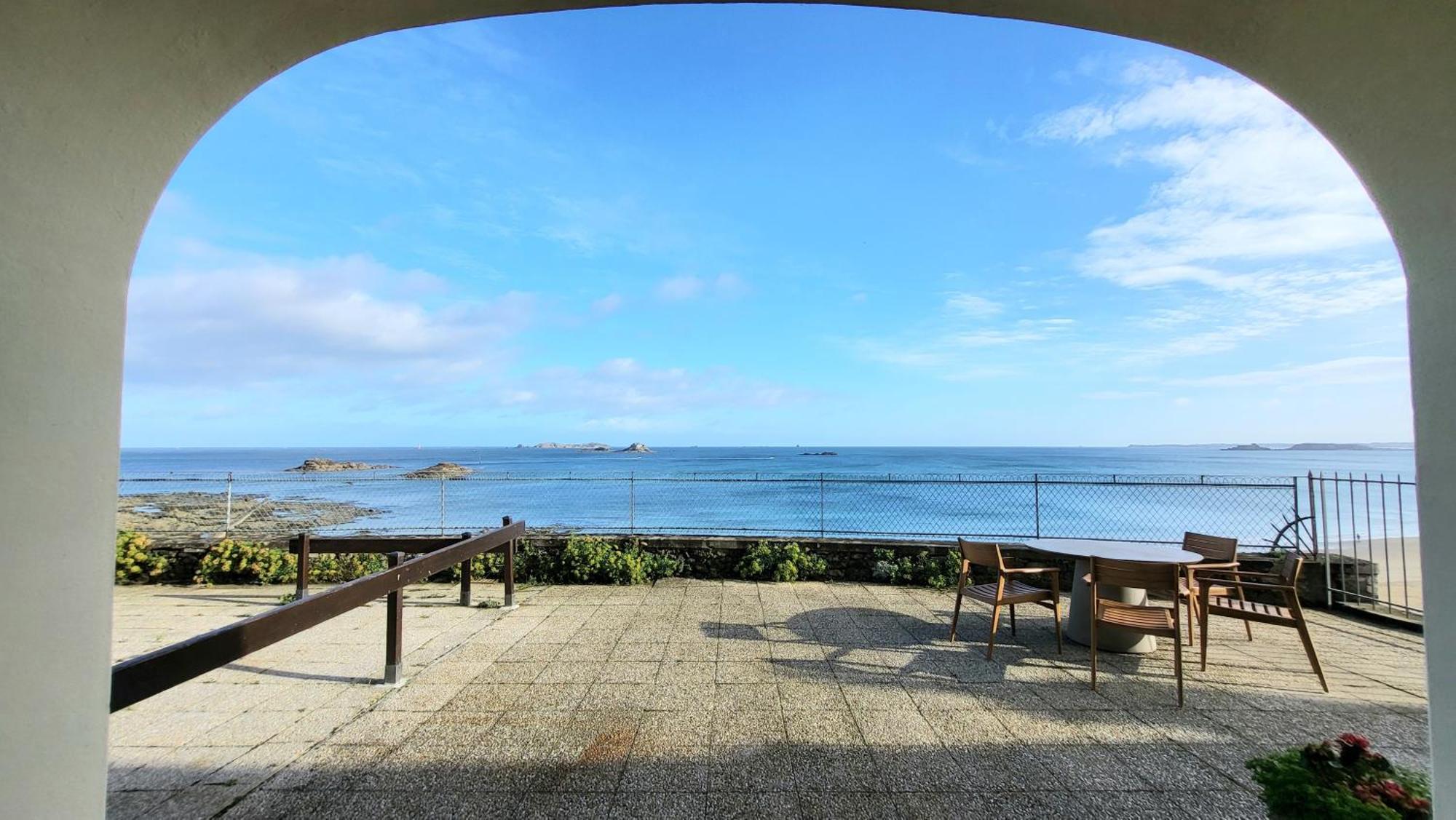 Vue Pleine Mer A La Perle Marine - La Terrasse Dinard Zewnętrze zdjęcie